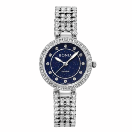 Bonia Cristallo Women Elegance BNB10774-2387S Silver Stainless Steel Casual Watch